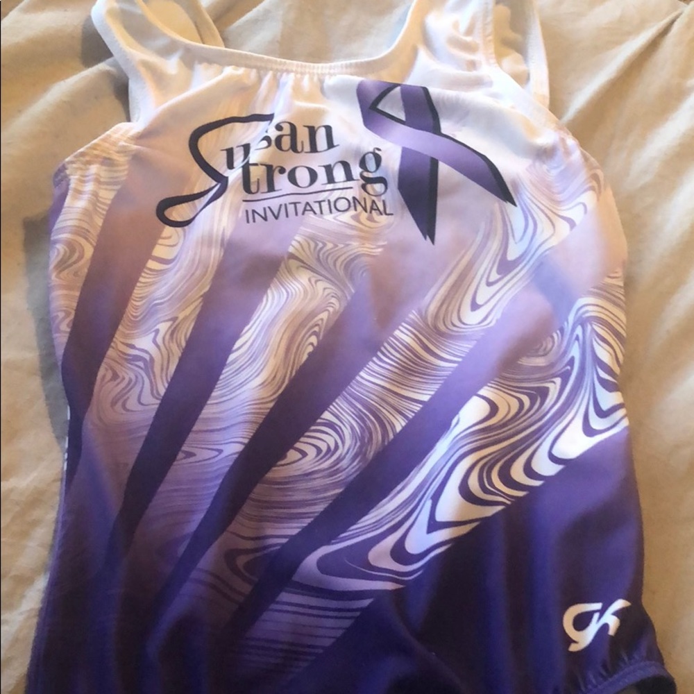 child large ‘susan strong’ gymnastics leotard!